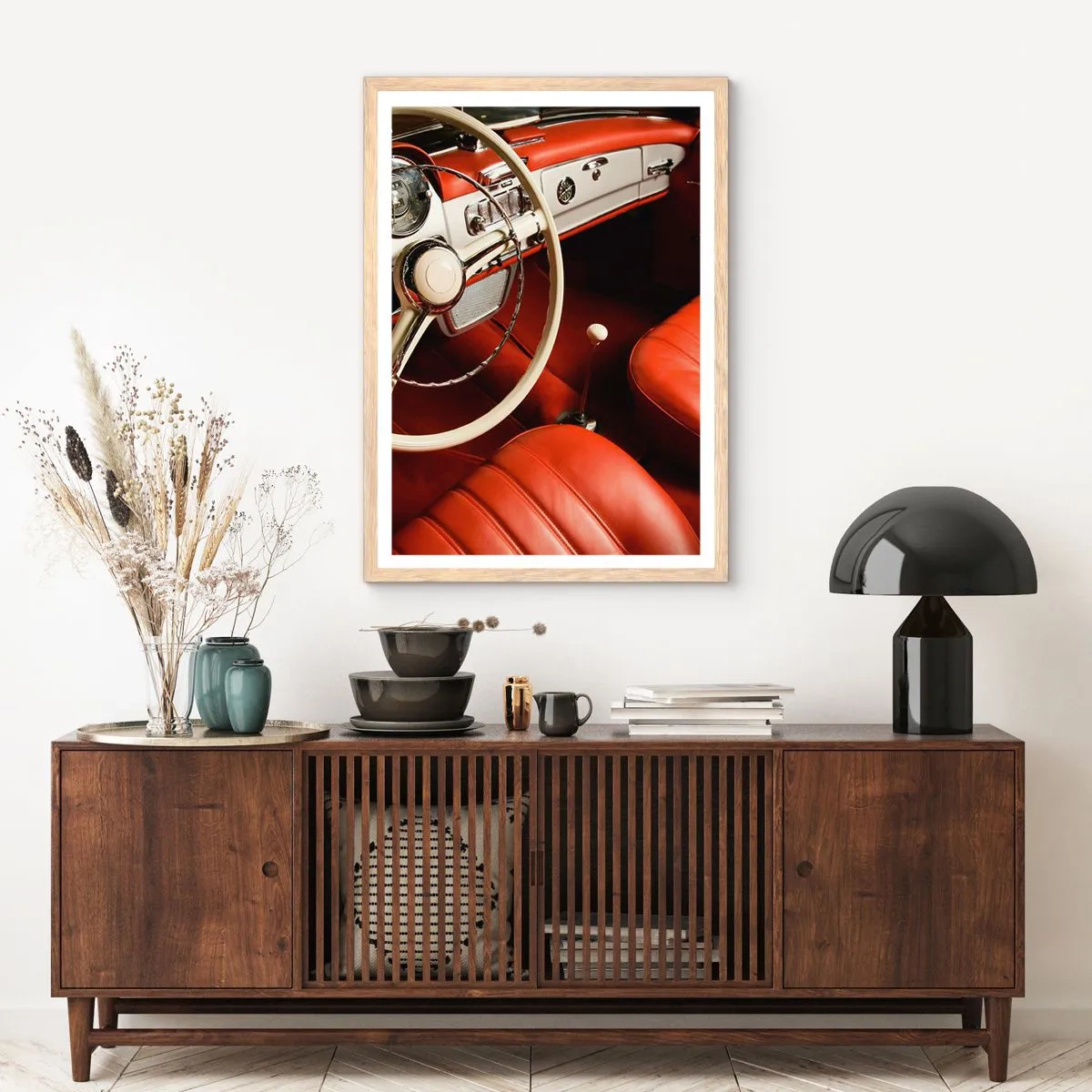 Een poster in een licht eiken lijst - Vintage luxe - 30x40 cm