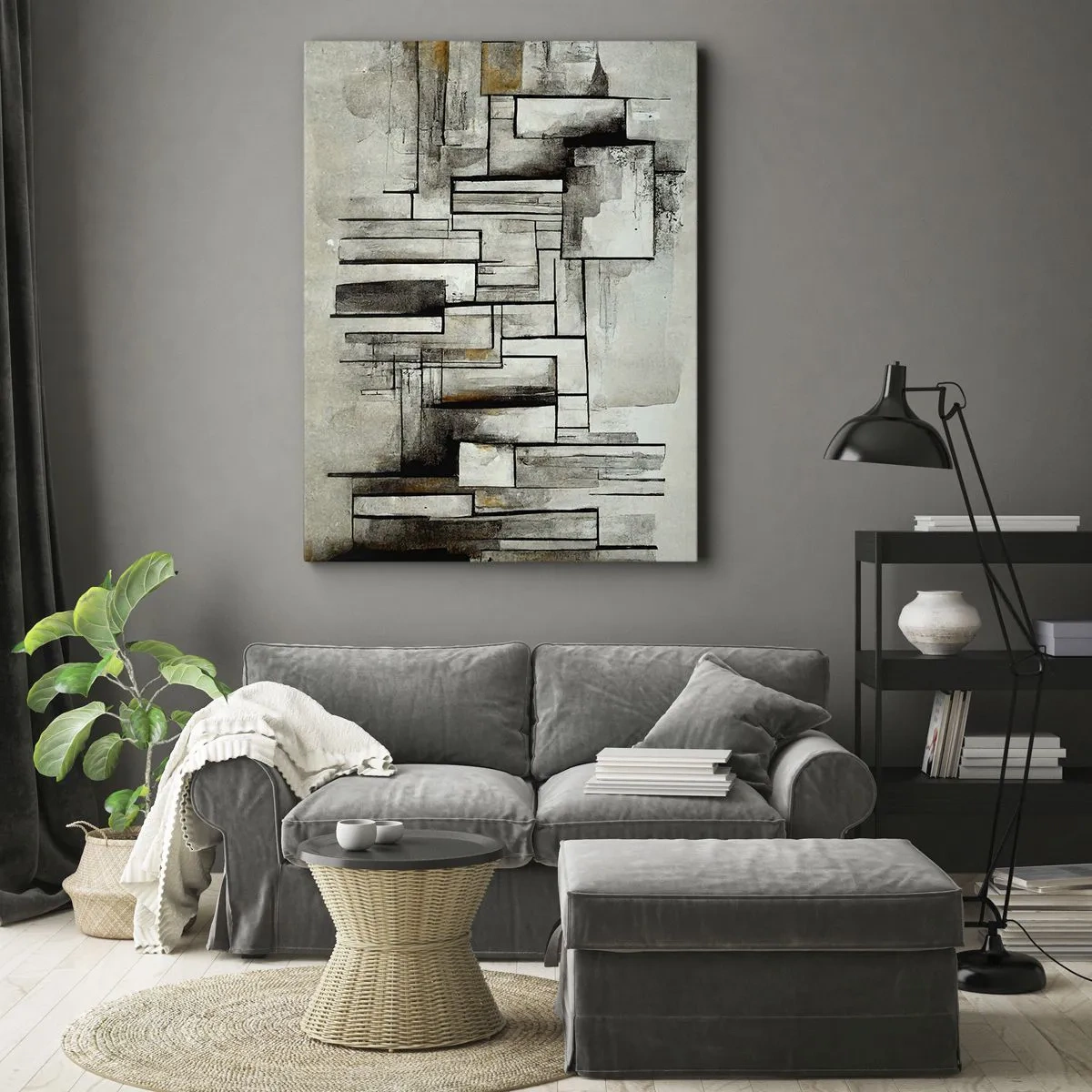 Schilderen op canvas - De kracht van eenvoud - 55x100 cm
