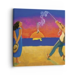 Schilderen op canvas - Meer dan een sterretje uit de lucht - 30x30 cm