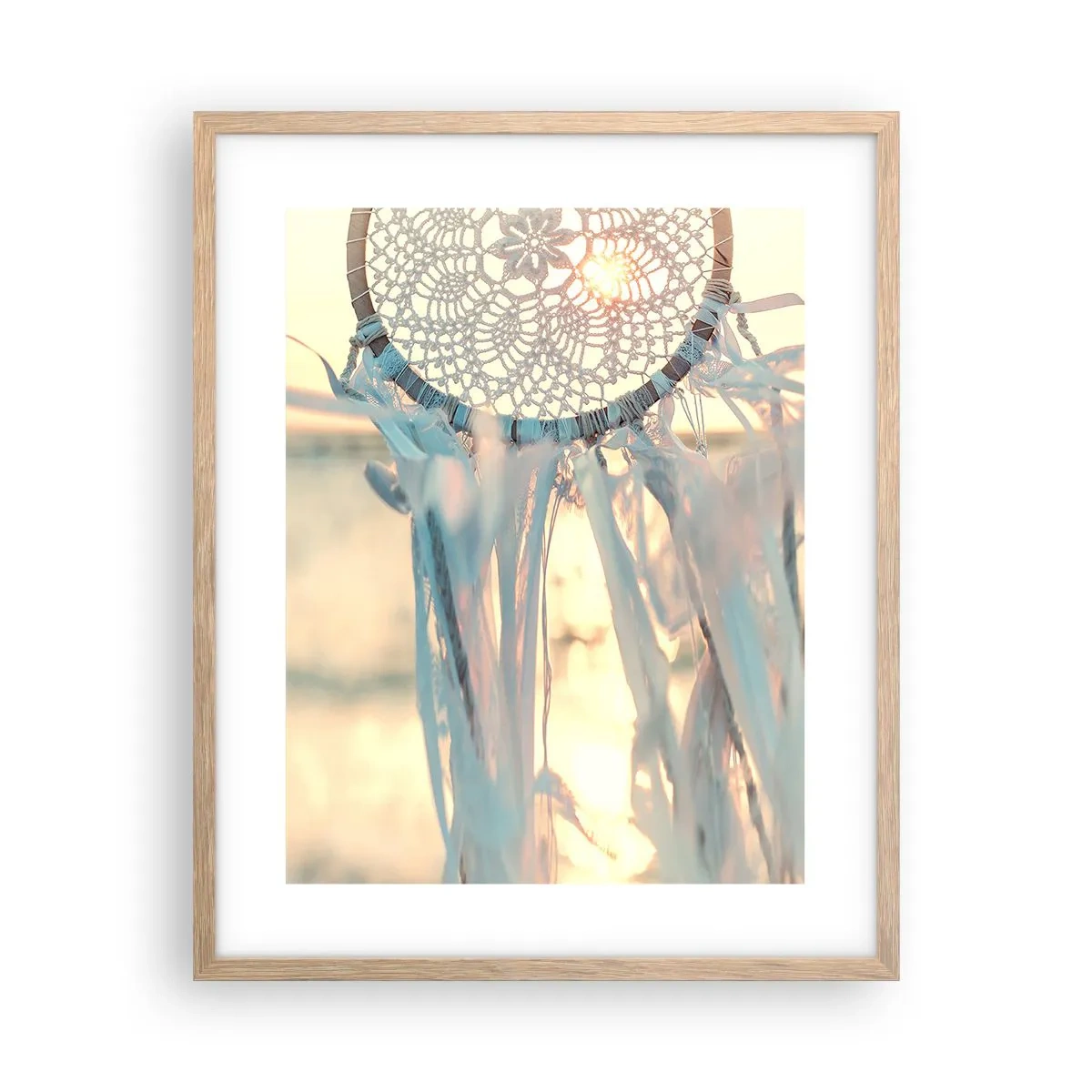 Een poster in een licht eiken lijst - Kanten totem - 40x50 cm