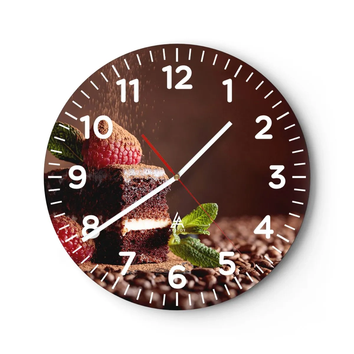 Wandklok - Klok - Het leven is zoet - 40x40 cm