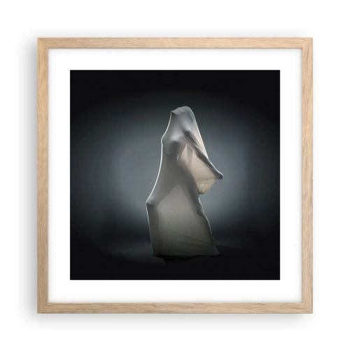 Een poster in een licht eiken lijst - Verborgen verlangens - 40x40 cm