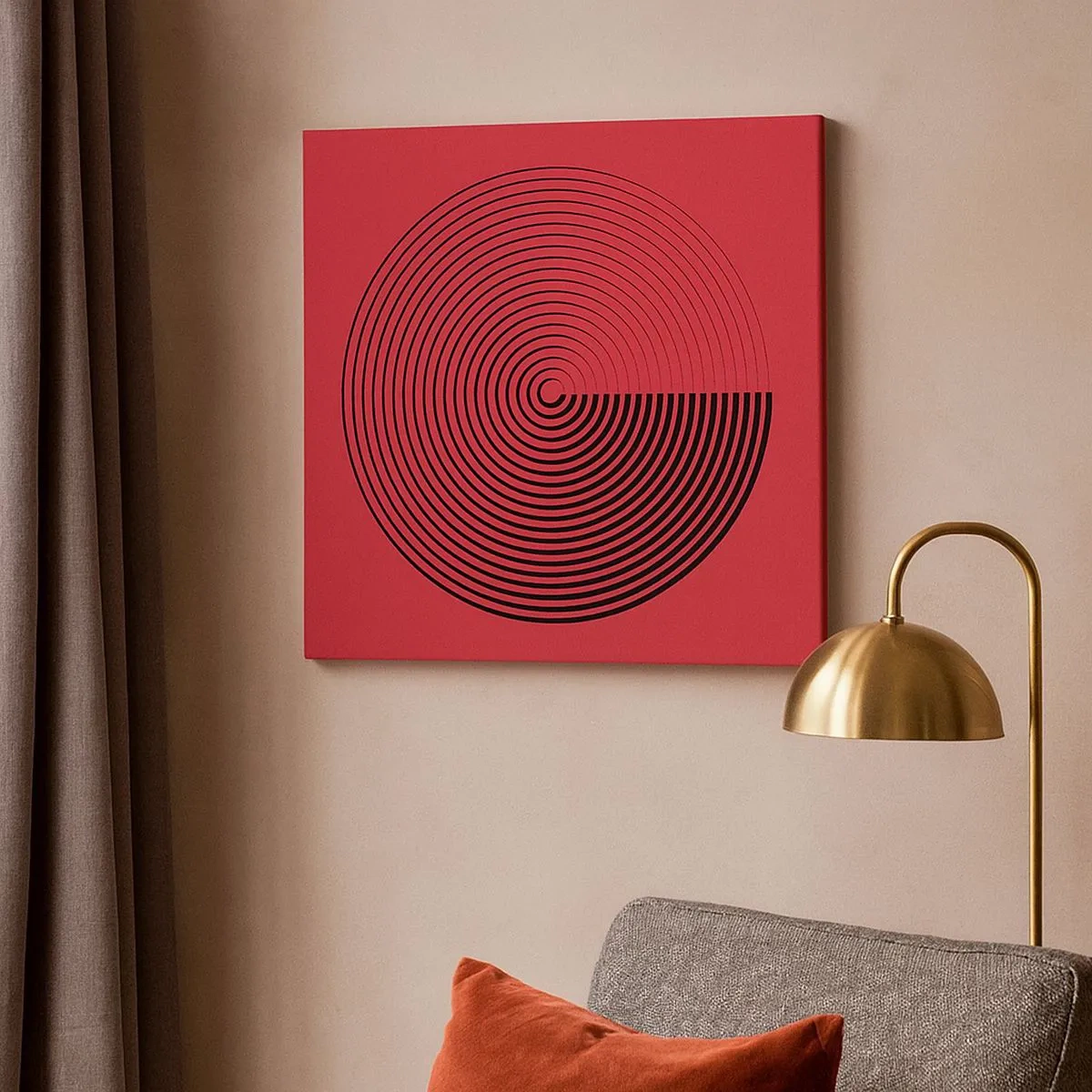 Schilderen op canvas - Circulaire beweging - 30x30 cm