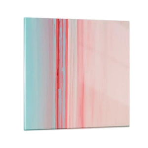 Schilderen op glas - Abstractie bij dageraad - 60x60 cm