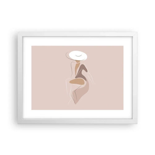 Poster in een witte lijst - Een dame zijn - 40x30 cm