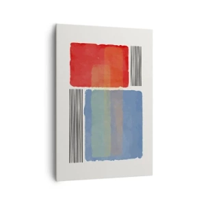 Schilderen op canvas - De geest en de letter van de geometrie - 70x100 cm