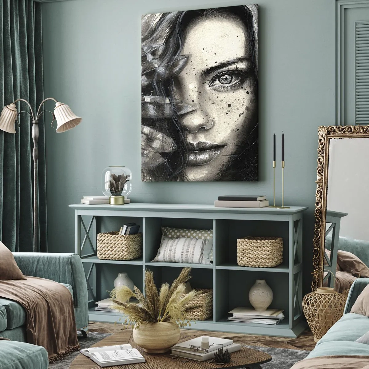 Schilderen op canvas - Wilde schoonheid - 55x100 cm