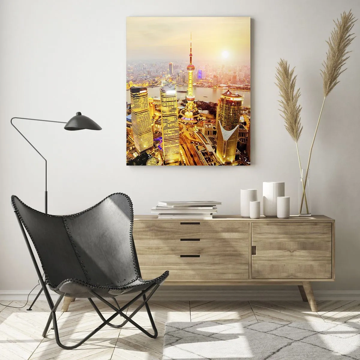Schilderen op glas - Aziatische droom - 50x70 cm