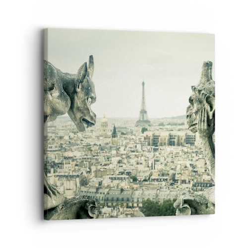 Schilderen op canvas - Parijs' babbelen - 30x30 cm