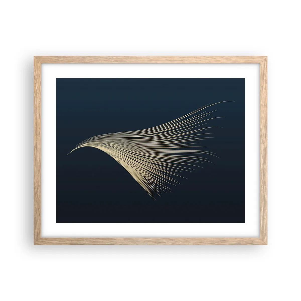 Een poster in een licht eiken lijst - Als het haar van een engel - 50x40 cm