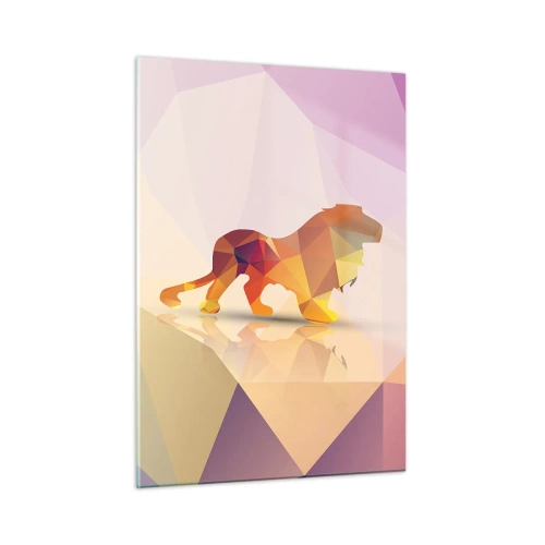 Schilderen op glas - De diamanten koning - 50x70 cm