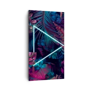 Schilderen op canvas - Disco-achtige tuin - 45x80 cm