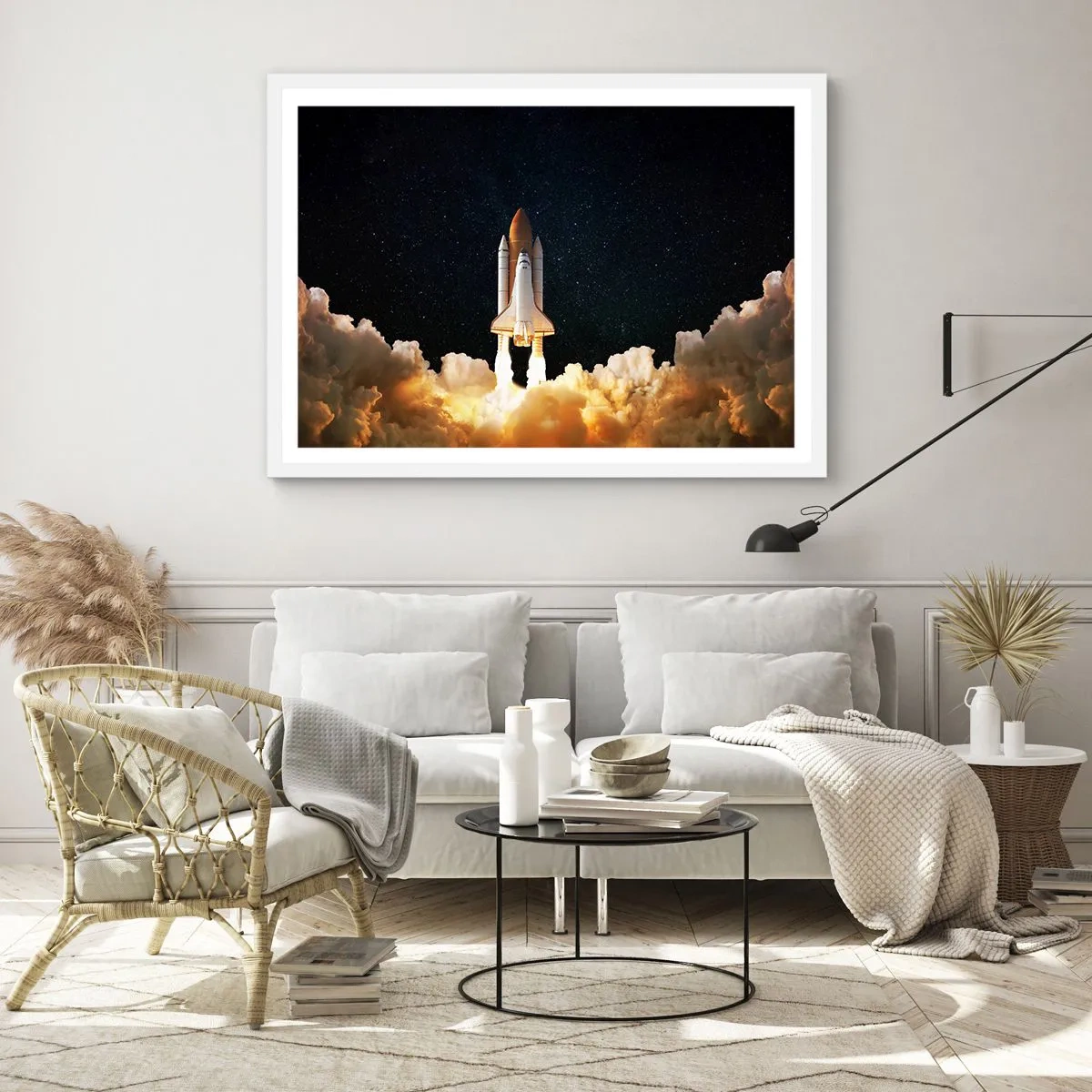 Poster in een witte lijst - Advertentie astra! - 70x50 cm