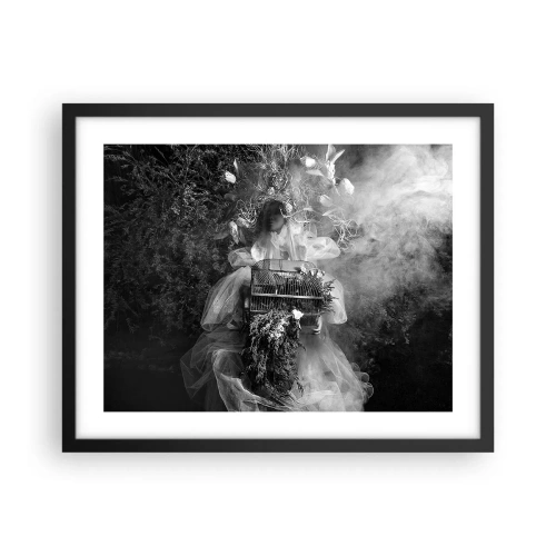 Poster in een zwarte lijst - Moeder zelf - Natuur - 50x40 cm