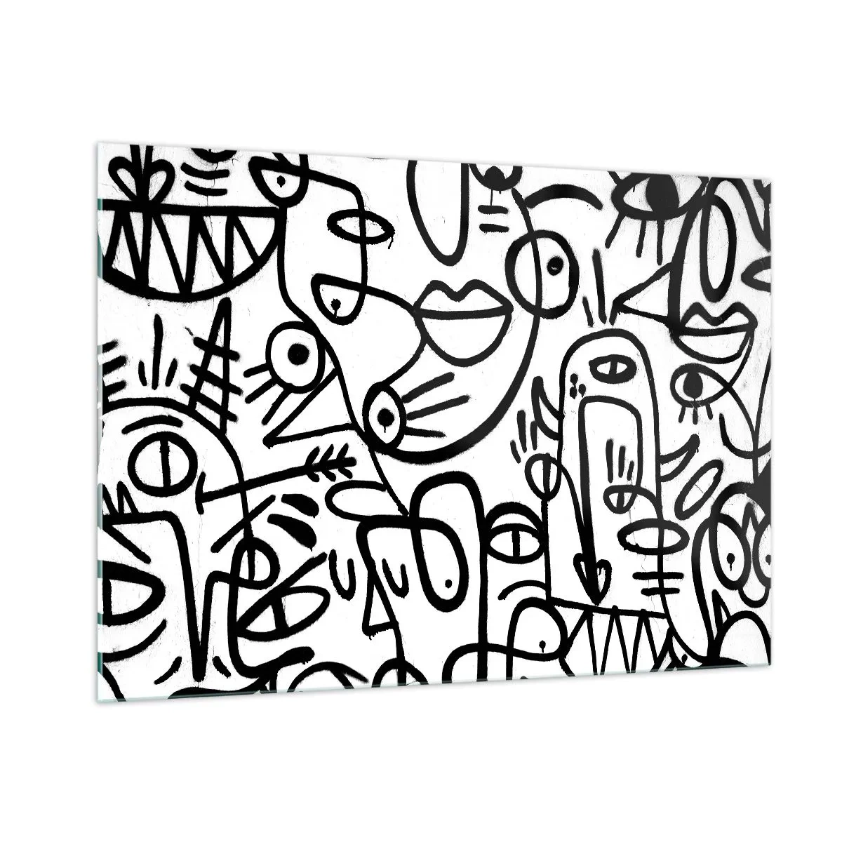 Schilderen op glas - Gezichten en luchtspiegelingen - 100x70 cm