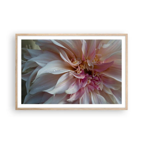Een poster in een licht eiken lijst - Bloeiende frisheid - 91x61 cm