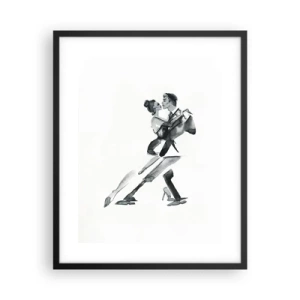 Poster in een zwarte lijst - In één slag - 40x50 cm