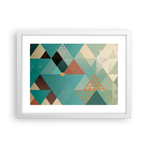 Poster in een witte lijst - Eenheid van veelheid, veelheid van eenheid - 40x30 cm