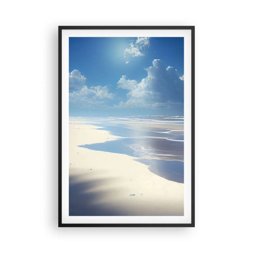 Poster in een zwarte lijst - Paradijselijke vakantie - 61x91 cm