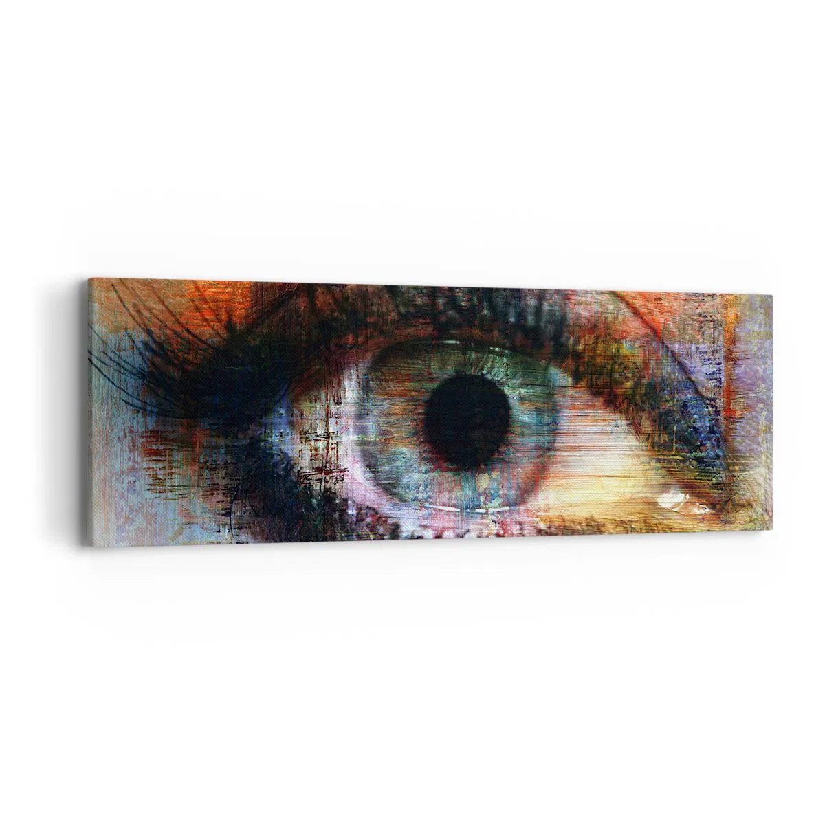 Schilderen op canvas - Je kunt in de ziel kijken - 90x30 cm