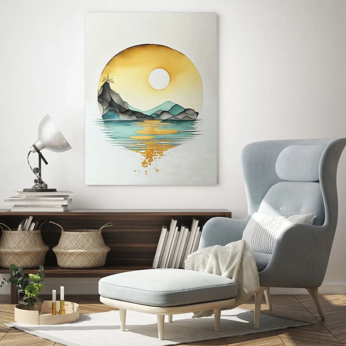 Schilderen op glas - In de cirkel van schoonheid - 80x120 cm