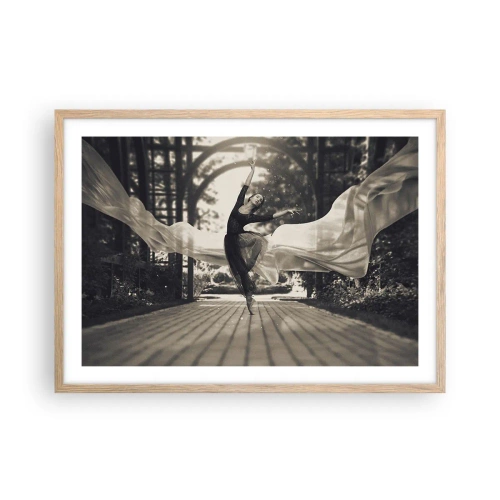 Een poster in een licht eiken lijst - De dans van de tuingeest - 70x50 cm