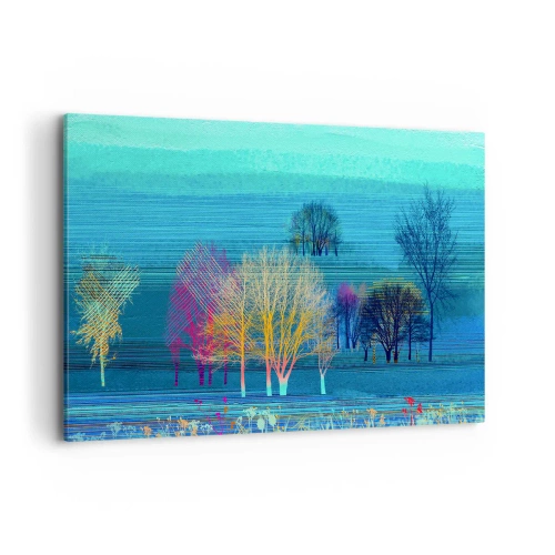 Schilderen op canvas - Een gekamd landschap - 120x80 cm