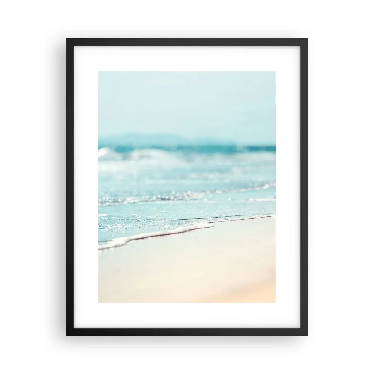 Poster in een zwarte lijst - Warmte en geluid - 40x50 cm