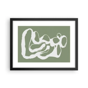 Poster in een zwarte lijst - De roep van de ruimte - 40x30 cm