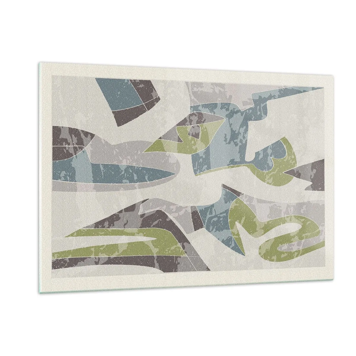 Schilderen op glas - Compositie achter het glas - 120x80 cm