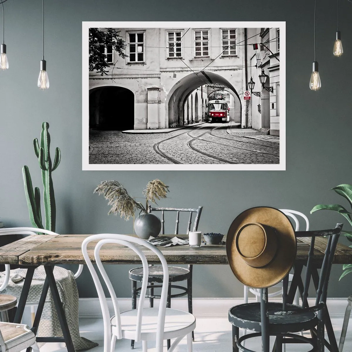 Poster - Door het doolhof van de stad - 91x61 cm