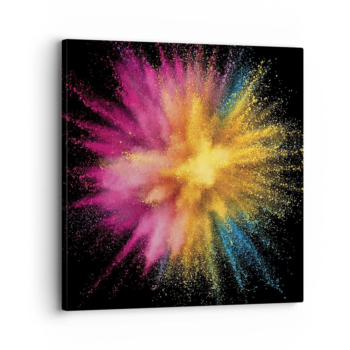 Schilderen op canvas - De geboorte van kleuren - 30x30 cm