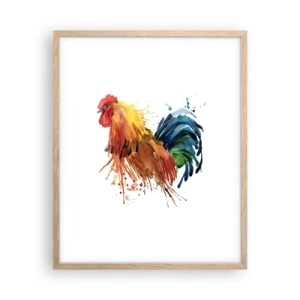 Een poster in een licht eiken lijst - Koninklijk gewaad, koninklijke trots - 40x50 cm