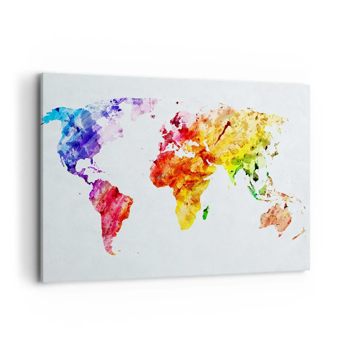 Schilderen op canvas - Alle kleuren van de wereld - 100x70 cm