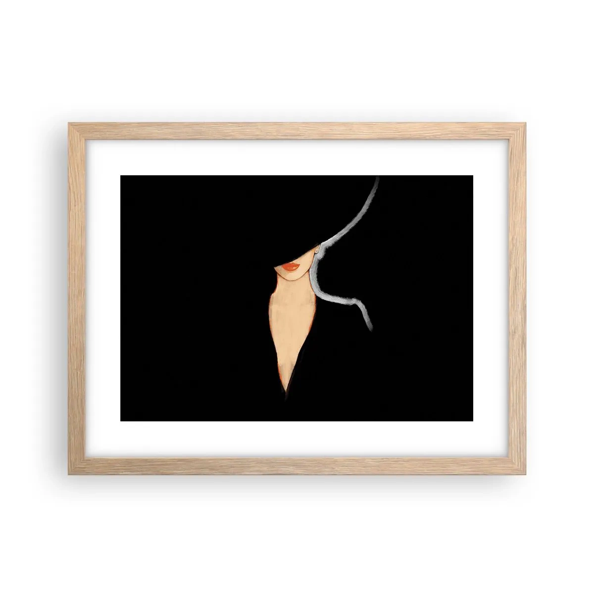Een poster in een licht eiken lijst - Elegantie en stijl - 40x30 cm