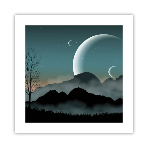 Poster - Carneval in Sterrennacht - 40x40 cm