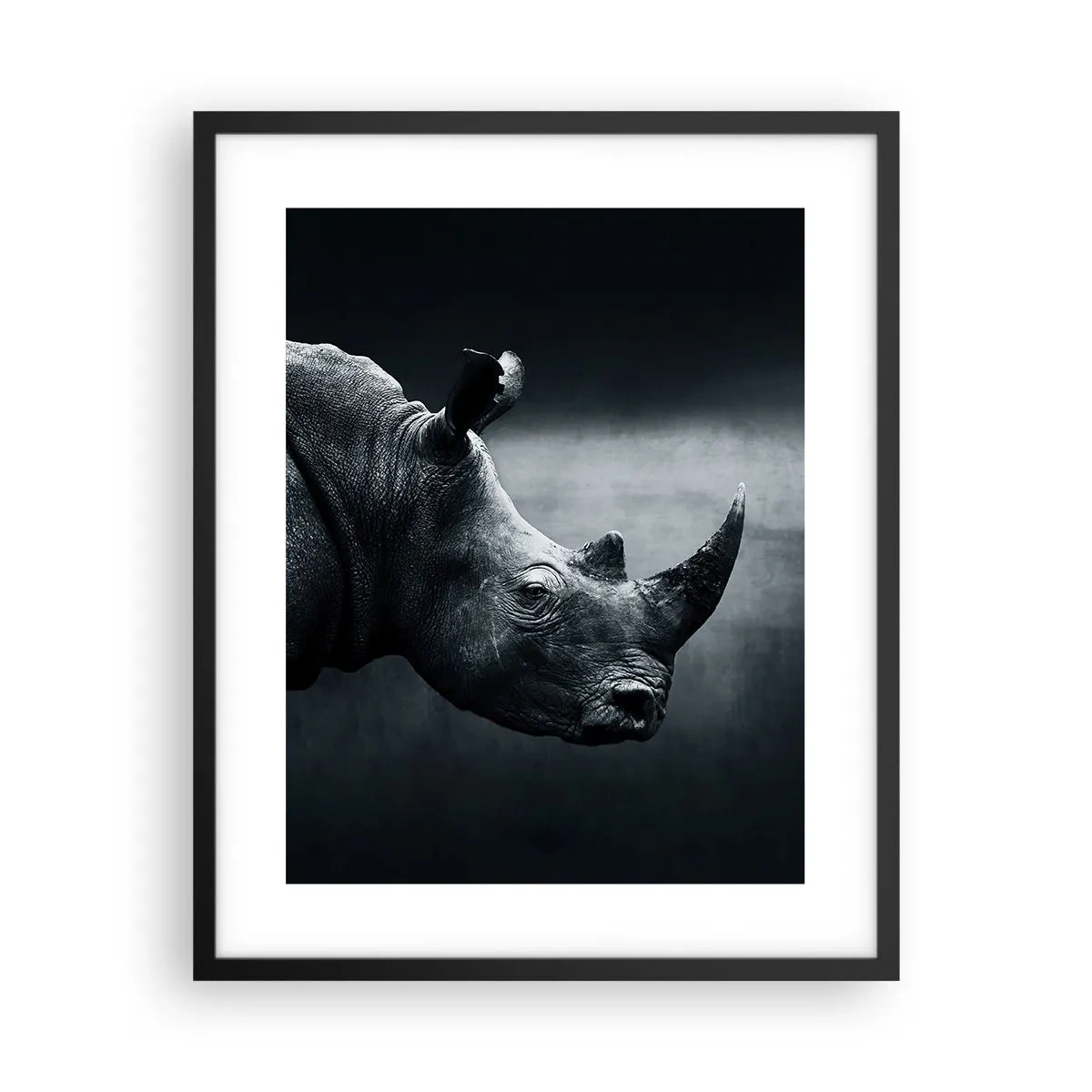 Poster in een zwarte lijst - Rechts profiel - 40x50 cm