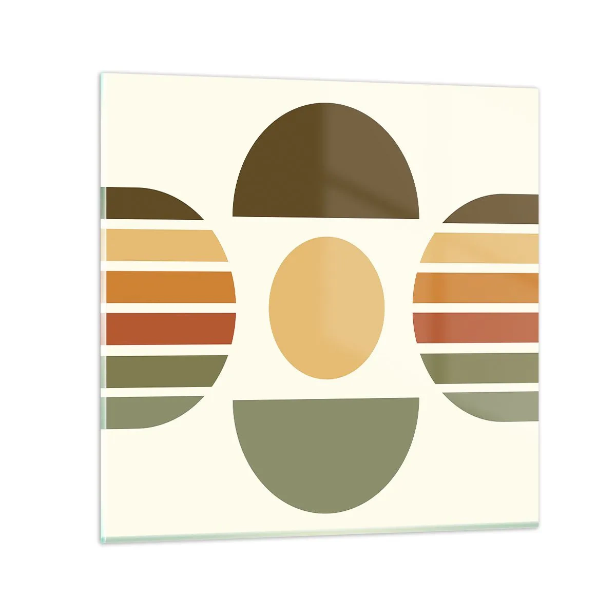 Schilderen op glas - In aardetinten - 70x70 cm