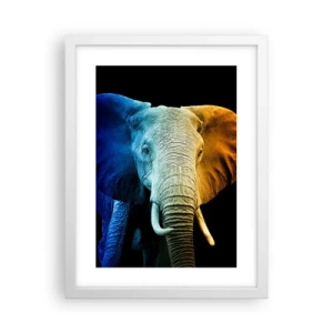 Poster in een witte lijst - Excentriek, niet raar - 30x40 cm