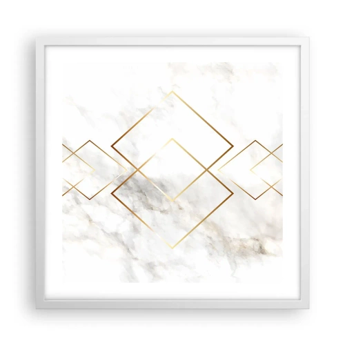 Poster in een witte lijst - Een uitzicht tot in het oneindige - 50x50 cm