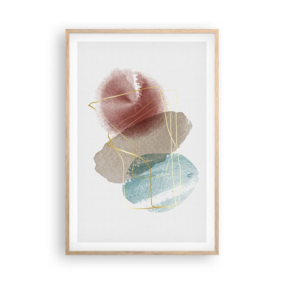 Een poster in een licht eiken lijst - Koralen van de ruimte - 61x91 cm