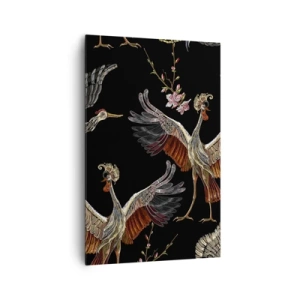 Schilderen op canvas - Een sprookjesvogel - 80x120 cm