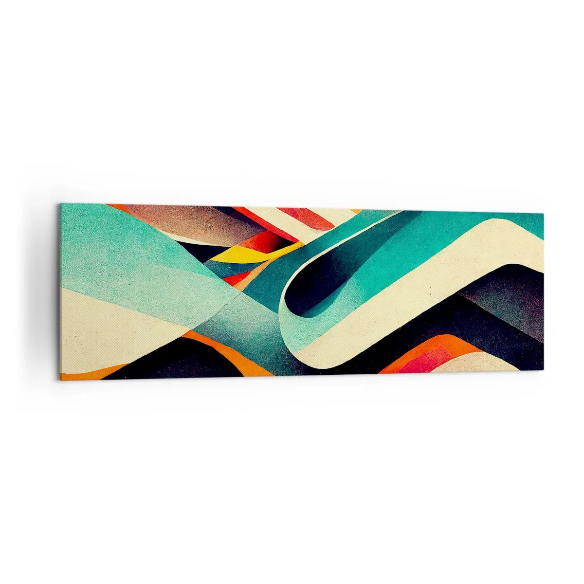 Schilderen op canvas - Intensieve compositie - 160x50 cm