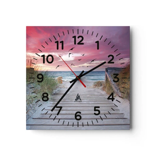 Wandklok - Klok - Baltische indruk - 30x30 cm
