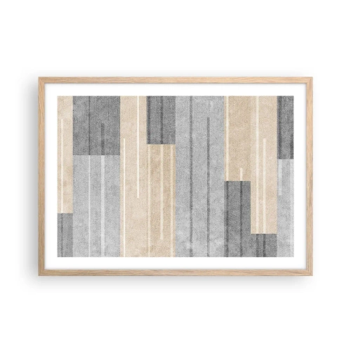 Een poster in een licht eiken lijst - Compositie: houd verticaal - 70x50 cm