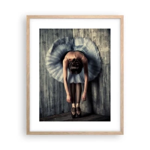 Een poster in een licht eiken lijst - Wanneer de muziek stopt - 40x50 cm