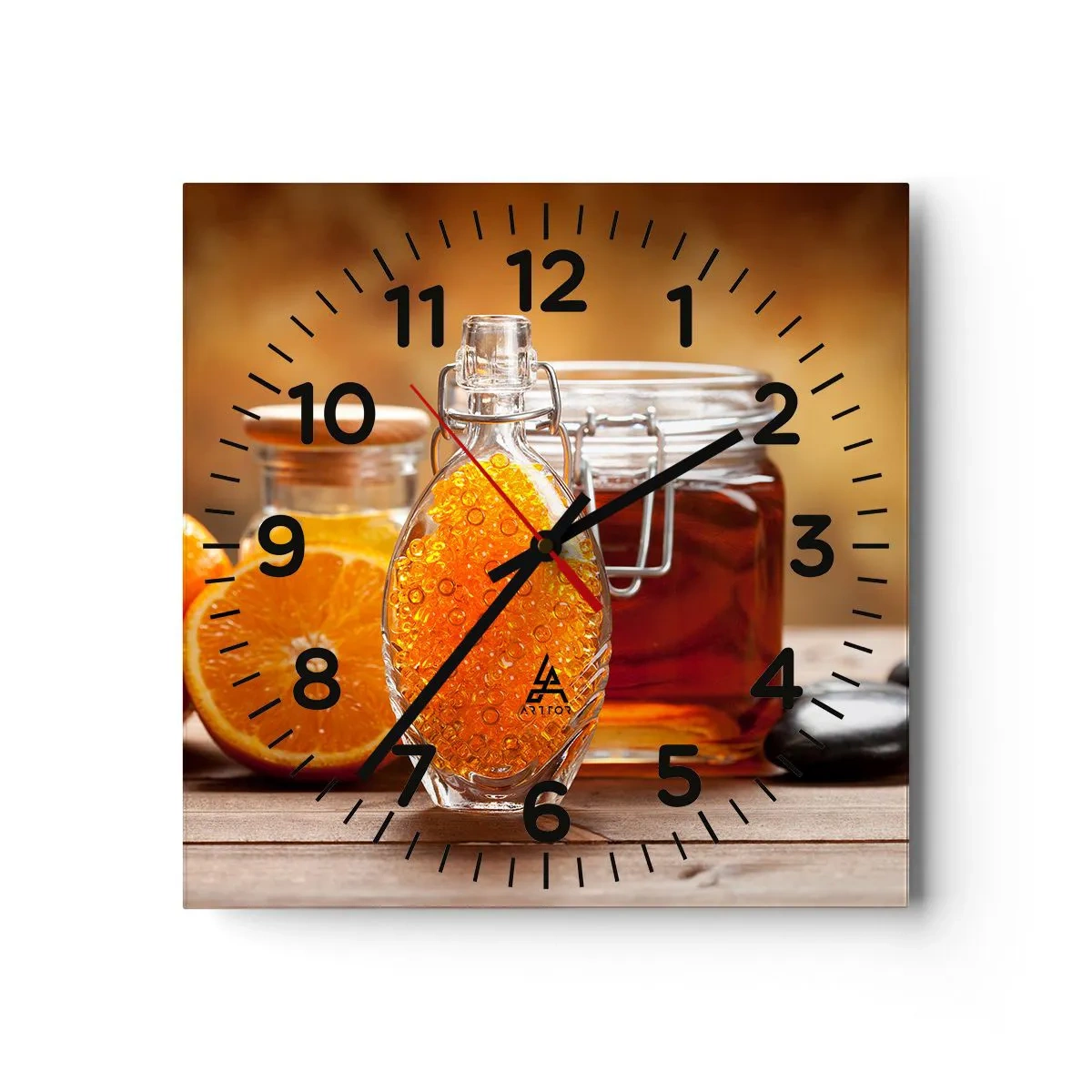 Wandklok - Klok - Zonnige smaken en aroma's - 30x30 cm