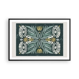 Poster in een zwarte lijst - Als een volksuitsnede - 91x61 cm