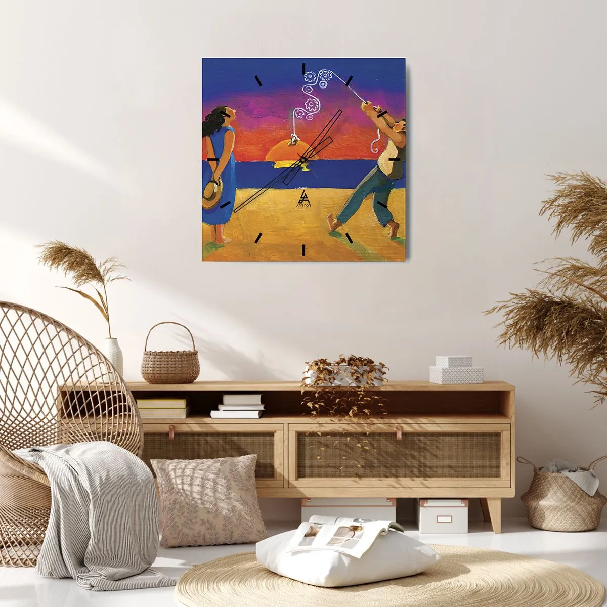 Wandklok - Klok - Meer dan een sterretje uit de lucht - 40x40 cm