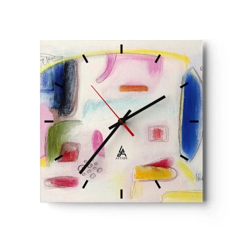 Wandklok - Klok - Meer bol dan hol of plat - 30x30 cm